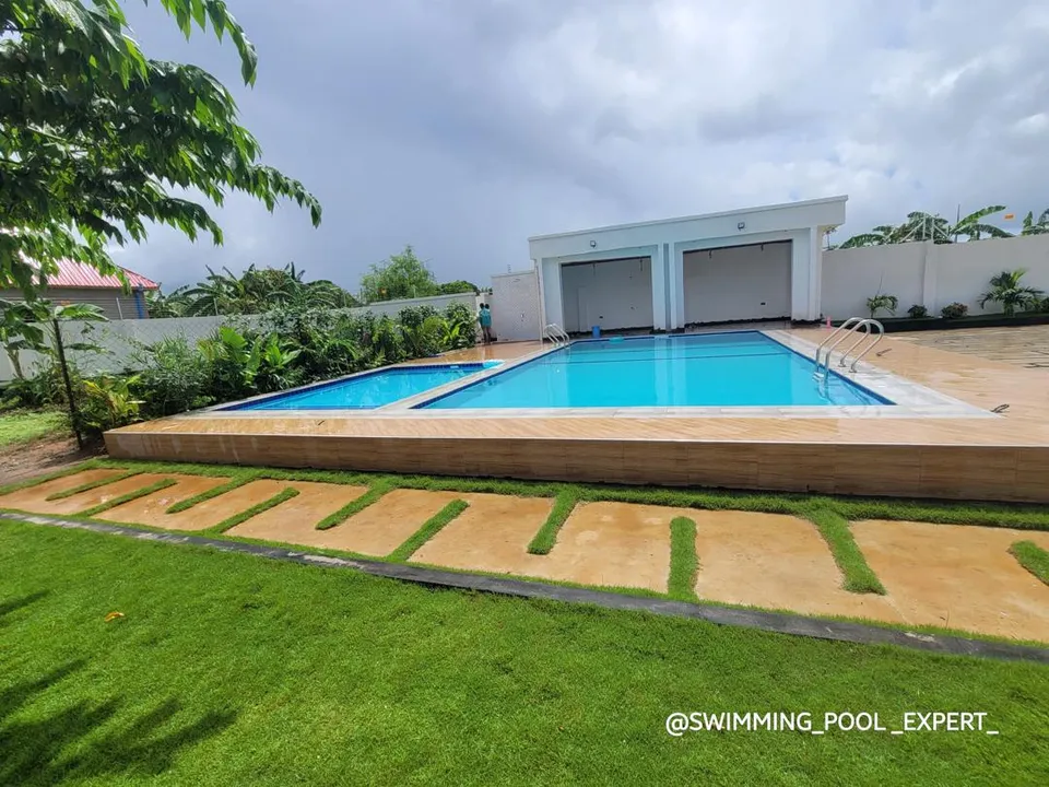 Main pool and children's pool at Kigamboni Dege